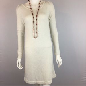 Shimmery H&M dress sweater (pearl white )XS